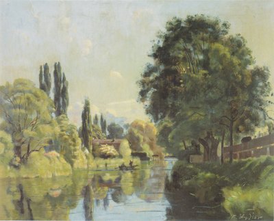 Der Aarekanal bei Thun von Ferdinand Hodler